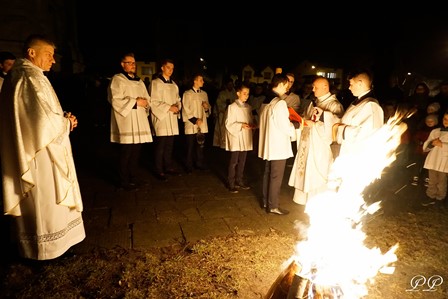 Wielka Sobota, Parafia Podwyższenia Krzyża Świętego w Adamowie